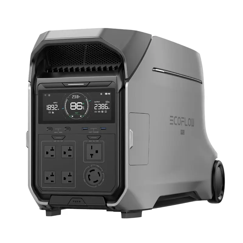 ECOFLOW DELTA Pro 3 Portable Power Station, 4000Wh LFP Battery, Expandable to 48kWh, 120/240V 4000W AC Output, Solar Generator for Home Use, Camping Accessories, Emergencies, Power Outages, RVs