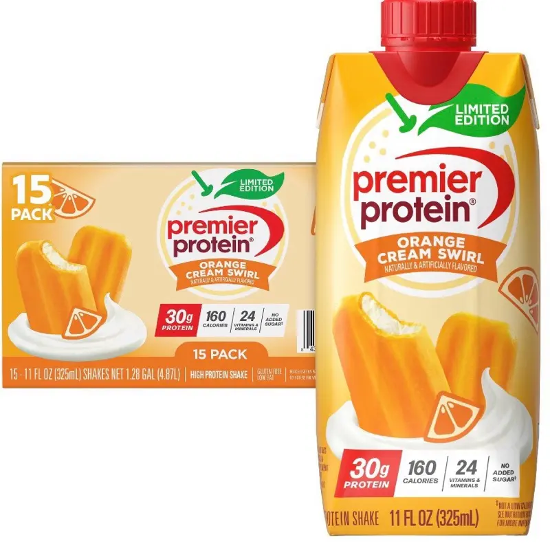 Premier Protein High Protein Shake, Orange Cream Swirl, 11fl. oz., 15 pk.