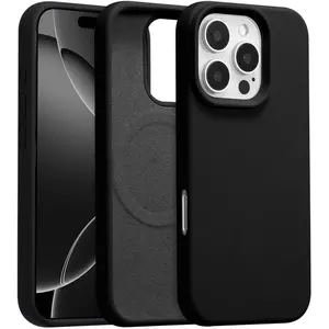 Magnetic Phone Cases for iPhone 17 16 15 14 Plus 13 12 Pro Max Case, Premium Liquid Silicone Case,[Compatible with Magsafe][Soft Anti-Scratch Microfiber Lining], Slim Thin Shockproof Phone Cover for iPhone 17 Pro Max