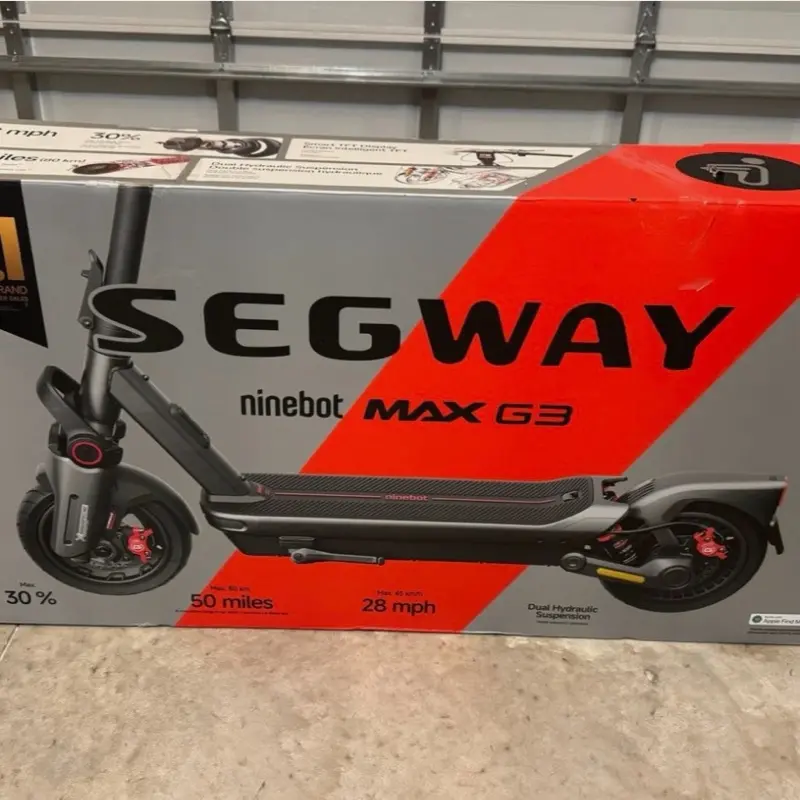 Segway Max G3 Ninebot Electric Scooter 28 mph Speed 50 miles Range. Perfect cond