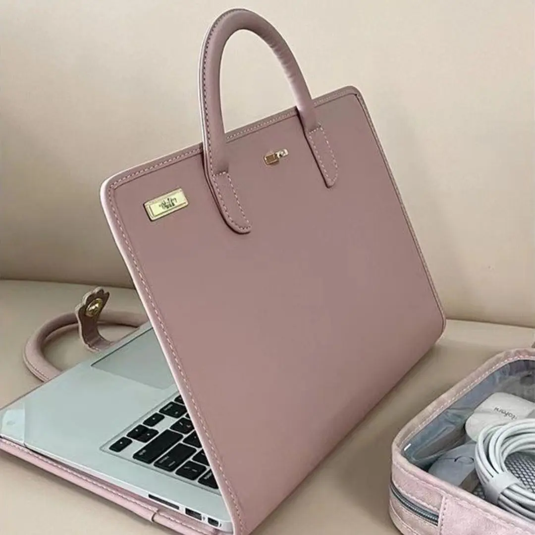 Laptop Sleeve with Handle Portable Durable Shockproof Protective Cover with Heat Dissipation Holes