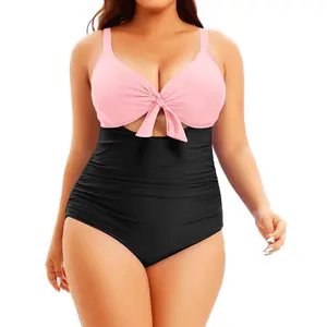 Aqua Eve Plus Size One Piece Swimsuit for Women Tummy Control Bathing Suit Cutout Swimwear  SwimWeek  summervibes