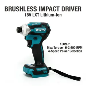 Makita DTD171 18V Brushless  Driver 160Nm , 3600rpm Max cordless electric power drill impact tool construction gear diy task nut-busting torque spanner wrench