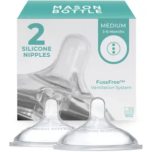 Mason Bottle Medium Flow Nipples for Baby