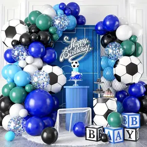Football Themed Balloon Kit, 119pcs/set Creative Balloon Set, Birthday Party Decoration Supplies Accessories