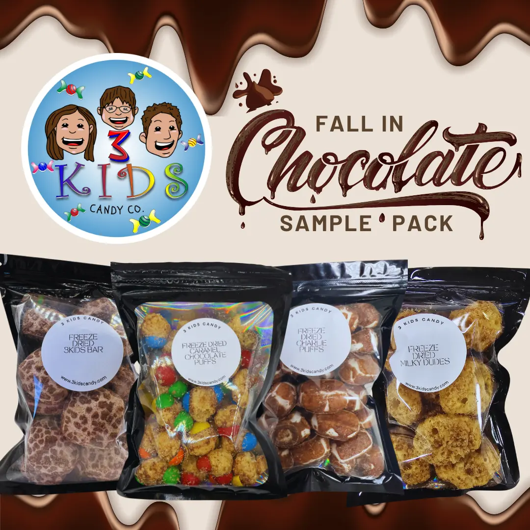 3 Kids Candy Fall In Chocolate Freeze Dried Candy Assortment 3 Kids Candy Fall In Chocolate Freeze Dried Candy Assortment