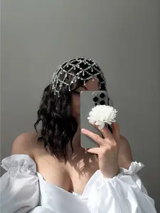 New Beaded Hair Chain, INS Style, High-End Forest Net Headwear, Fairy Accessory for Women