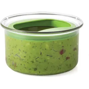 Progressive International Fresh Guacamole ProKeeper Plastic Kitchen Storage Container with Air Tight Lid (Green)