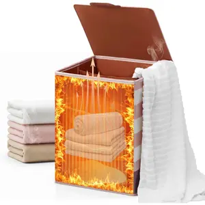 Towel Heating Barrel, 38 Liters Large Towel Heating Barrel, Foldable Heating Towel Heater Suitable for Bathroom and Spa, 4 Heating Modes, Automatic Shutdown Function (30/60/90 Minutes), Suitable for Towels, bathrobe, Blanket