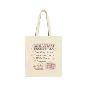 This Tote Is Full of Trauma Bookish Tote Bag for Romantasy Readers  Funny BookTok Merch Fictional Men Fan Gift Fantasy Girl Tote