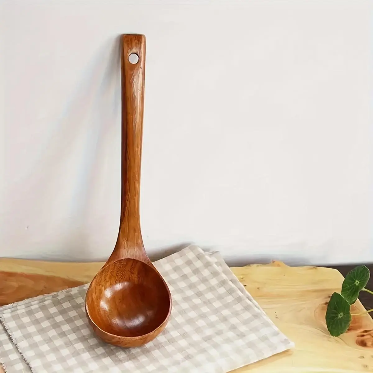 Large Wooden Spoon - Durable And Heat-Resistant, Suitable for Cooking And Serving Dishes