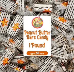 Atkinson's Peanut Butter Candy Bars | 1 Pound Bag - Approx. 60 Count | Individually Wrapped