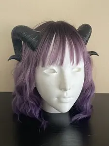 Satyr Horns – 3D Printed Cosplay & Halloween Accessory with Clear Elastic Strap