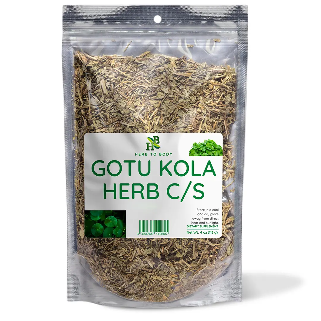 Gotu Kola Herb C/S - 4oz | Centella Asiatica | Cut & Sifted | Wildcrafted | Beverage Herbal Beverage Herbal Tea | Herb To Body