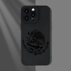 Mexican engraved black background dark ethnic style mobile phone case, suitable for iPhone16promax, SE4/16E, 16 15Pro 14PLUS 13 12Pro 11 Pro Max X XSMAX Samsung GalaxyS22 S23, S24, S23ULTRA. S25 models