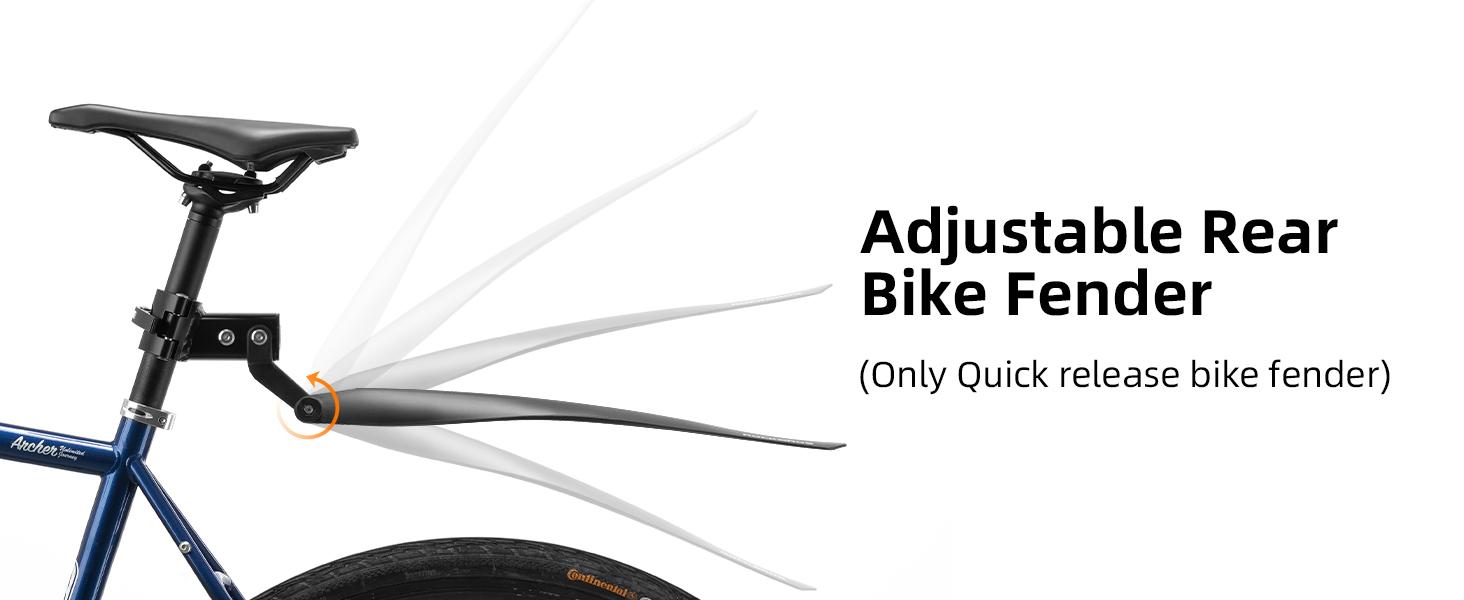 ROCKBROS Quick Release Rear Bike Cargo Rack, Adjustable for 26”-29” Mountain Bikes