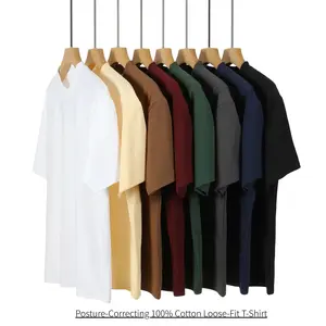 Heavyweight Tshirt 230G 100% Cotton Solid Color Unisex Loose Fit Fade Proof Versatile Everyday Wear Men's Basic Tee Vintage Plant Dyed Menswear Black Friday deals Christmas Gift
