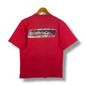 Youth and Adult Rare!! Vintage 90's QUIKSILVER Faded Logo Graphic Surf Tee
