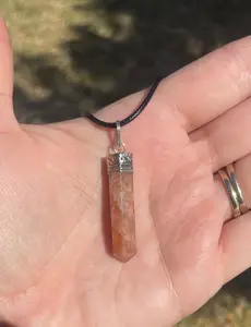Sunstone Crystal Pendant Necklace