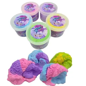 Macaron Single Color Cloud Putty Toy OG Puffi Slime Fluff Slimes, Mess Free, Non-Drying BPA-Free Cotton Texture, Safe Kids Plaything, Stress Relief Pulling Material