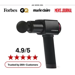 Hydragun | Quietest Massage Gun | Muscle Gun Electrical Massager | DOMS, Soreness, Aches, For Neck Back Quads Shoulders Feet | High Amplitude High Stall Force | Massage Device Aerospace Grade Aluminum