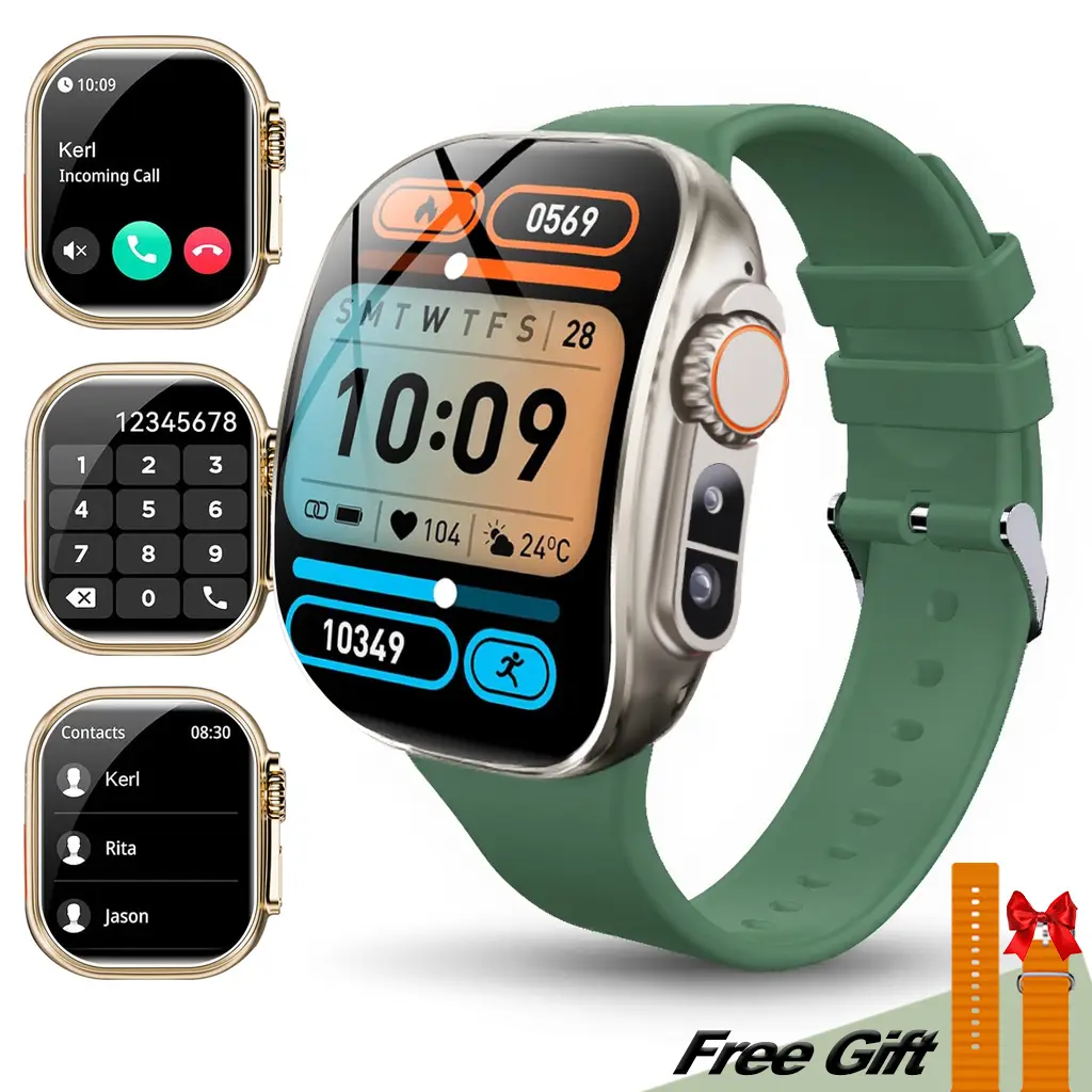 2025 New Multifunctional Men Women's Smartwatch, 2.2-inch Smart Watch with Answer/Make Calls/100+ Sports Modes/Message Reminder, IP67 Waterproof Smart