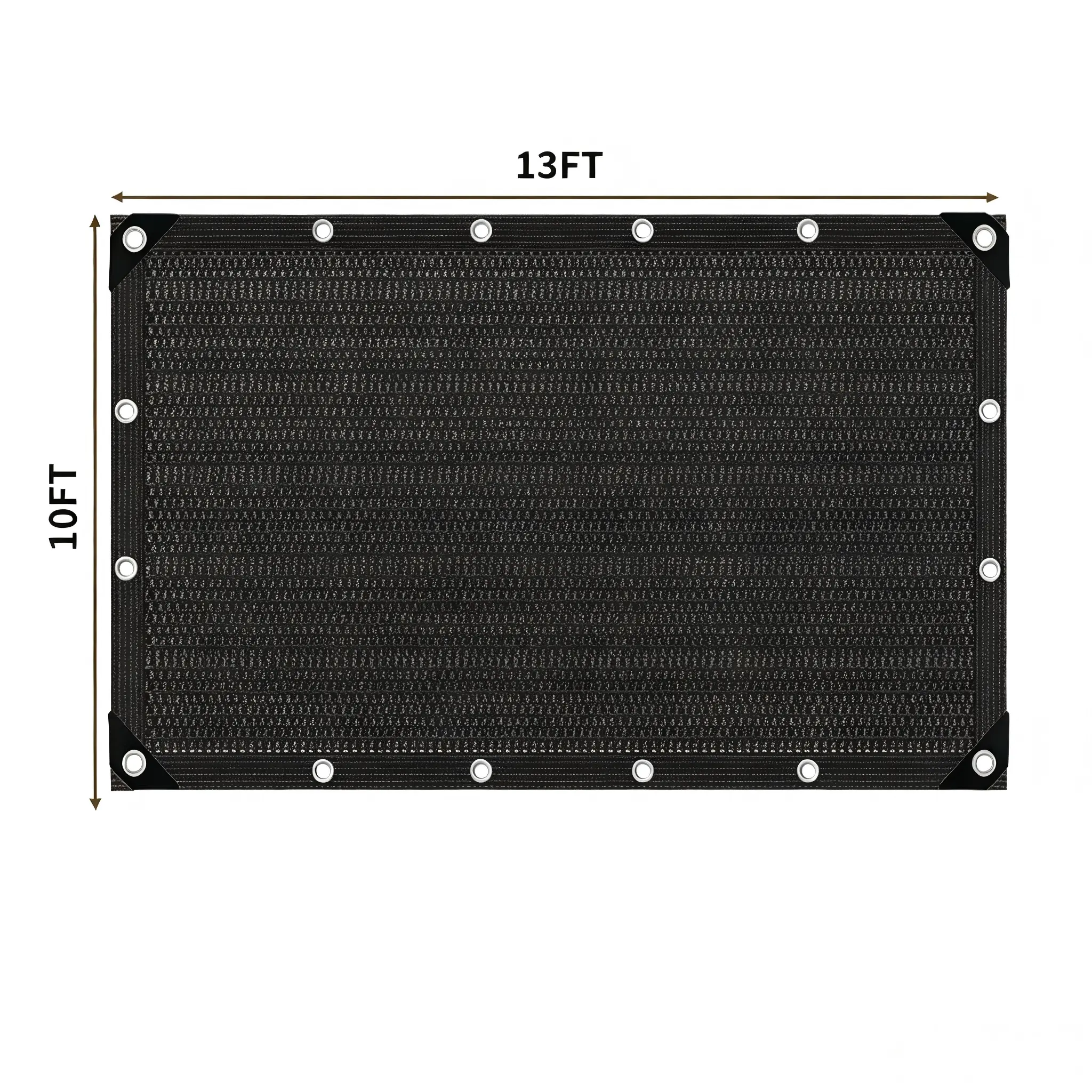 2026-90% Black Shade Cloth 10ft X13ft Sunblock Shade Net Mesh Shade Net with Taped Edge for Plant Cover Greenhouse Garden Flower Canopy And Sunshade Outdoor Canopy Shelter, Gift,summerwins,dealsforyoudays