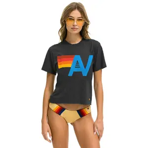 LOGO BOYFRIEND TEE - CHARCOAL