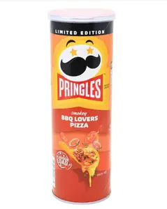 Pringles Smokey BBQ Pizza 102g Each Unique Flavor Blend Perfect for Sharing or Individual Enjoyment