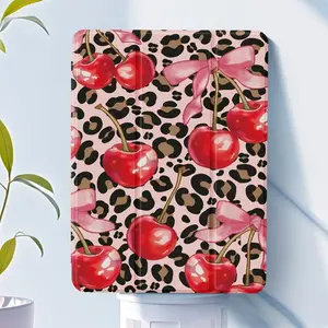 Fashion Cherry Pattern Tablet Case with Pen Slot Design, Auto Sleep/Wake Tablet Protective Cover, Tablet Accessories Compatible with iPad, Protector, Tablet Casing