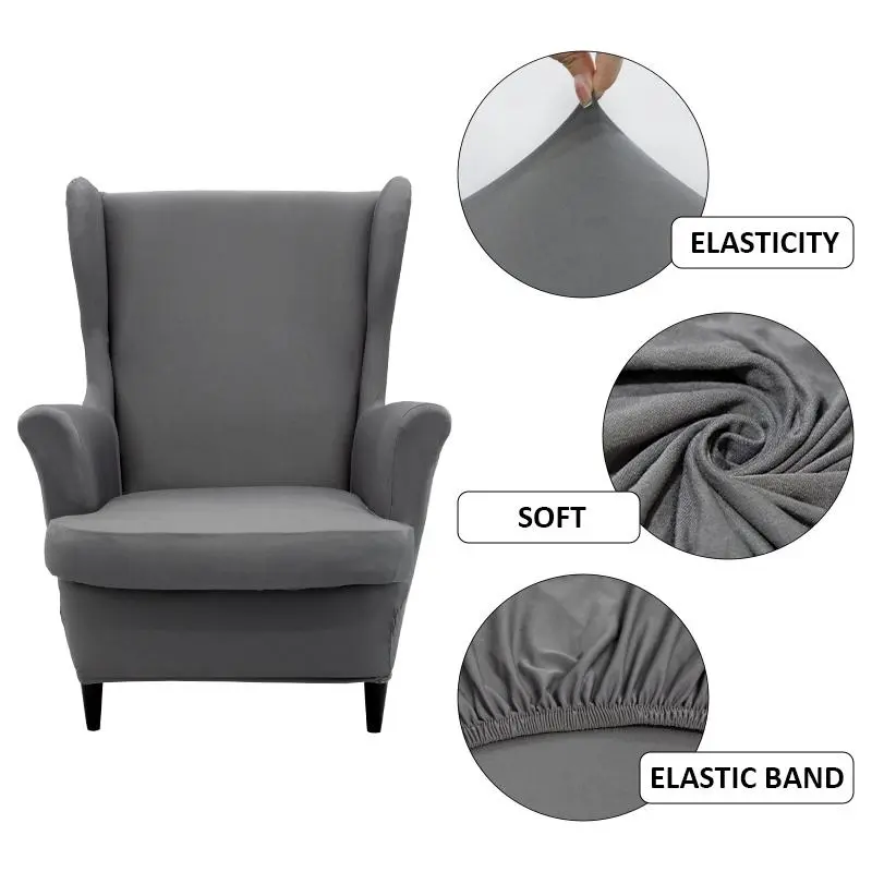 Solid Color Elastic Single Sofa Slipcover, 1 Set Modern Simple Sofa Cover, Dustproof Soft Universal Sofa Protector for Home Living Room Hotel Dining Room Decor, Stretch Chair Slipcover, Couch Covers, Slipcovers For Couches And Sofas