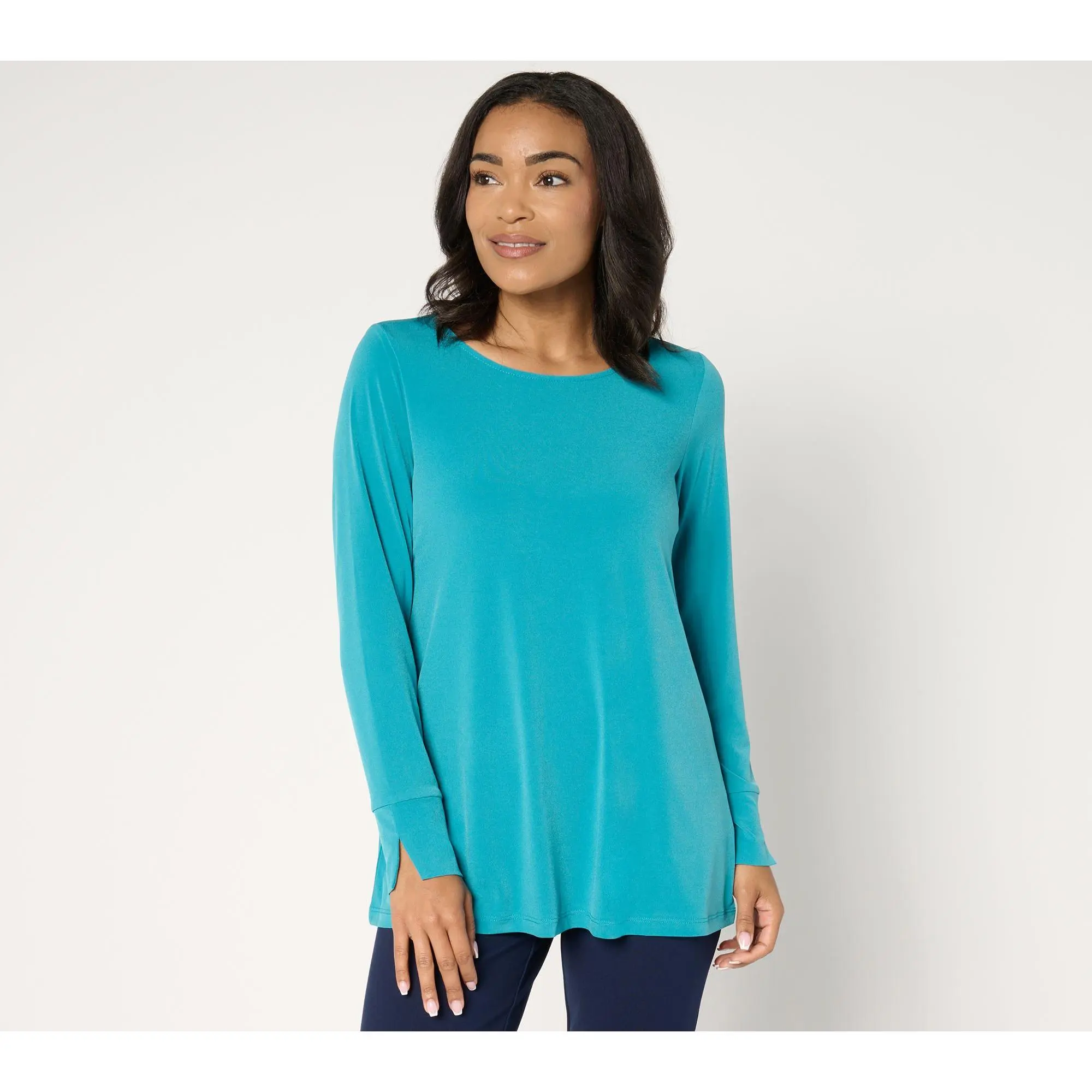 Susan Graver Modern Essentials Regular Liquid Knit Tunic