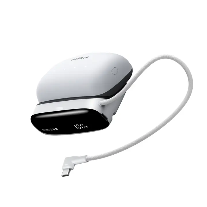 BOBOVR PD100 Model Combo - 10000mAh Portable Power Bank with Dual Ports, LED Display, 30W PD USB Type-C Laptop Charger Compatible with MacBook Pro/Air, iPhone 17/16/15, Hot-Swappable External Battery for Phones/Tablets