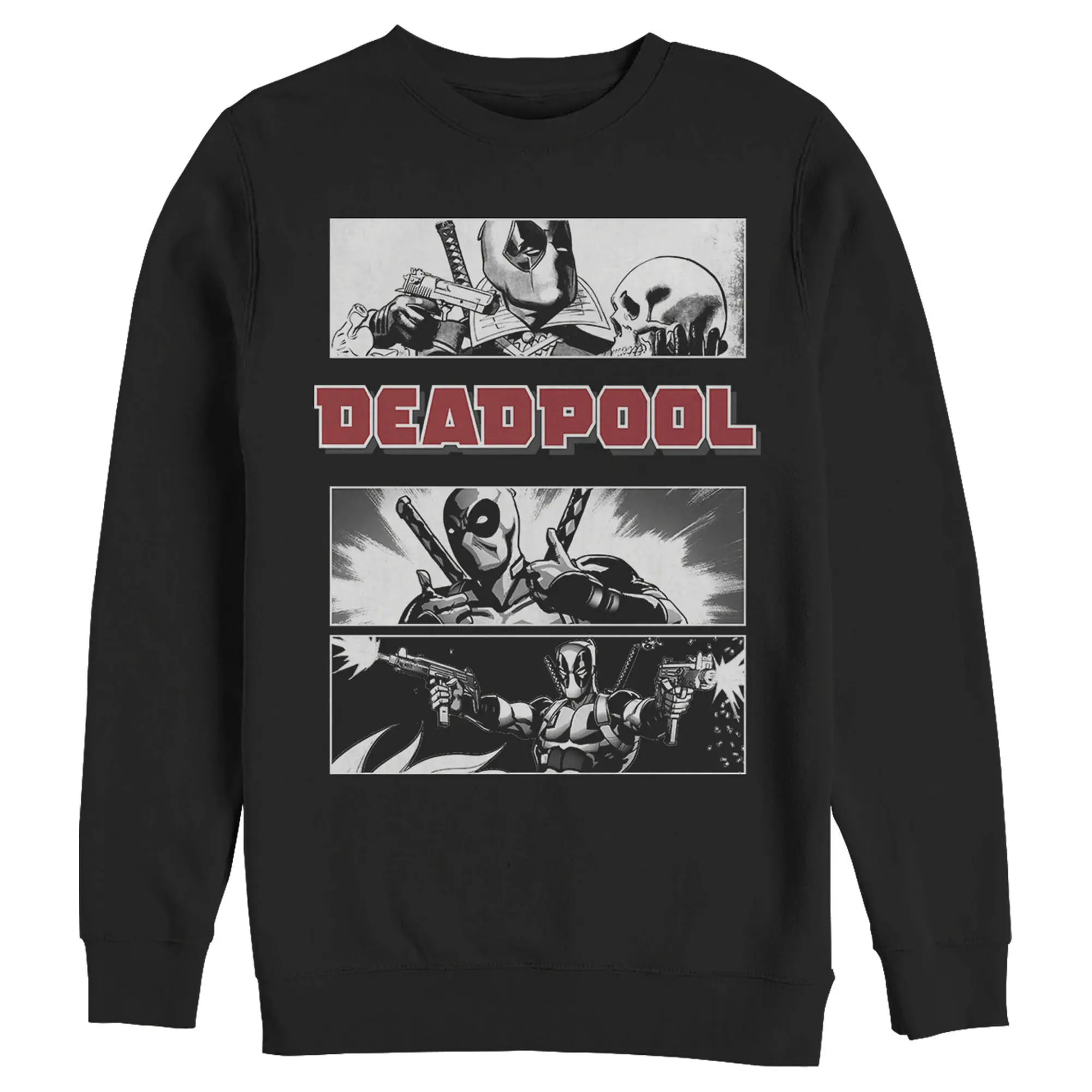 Men's Marvel Deadpool Comic Panels Sweatshirt