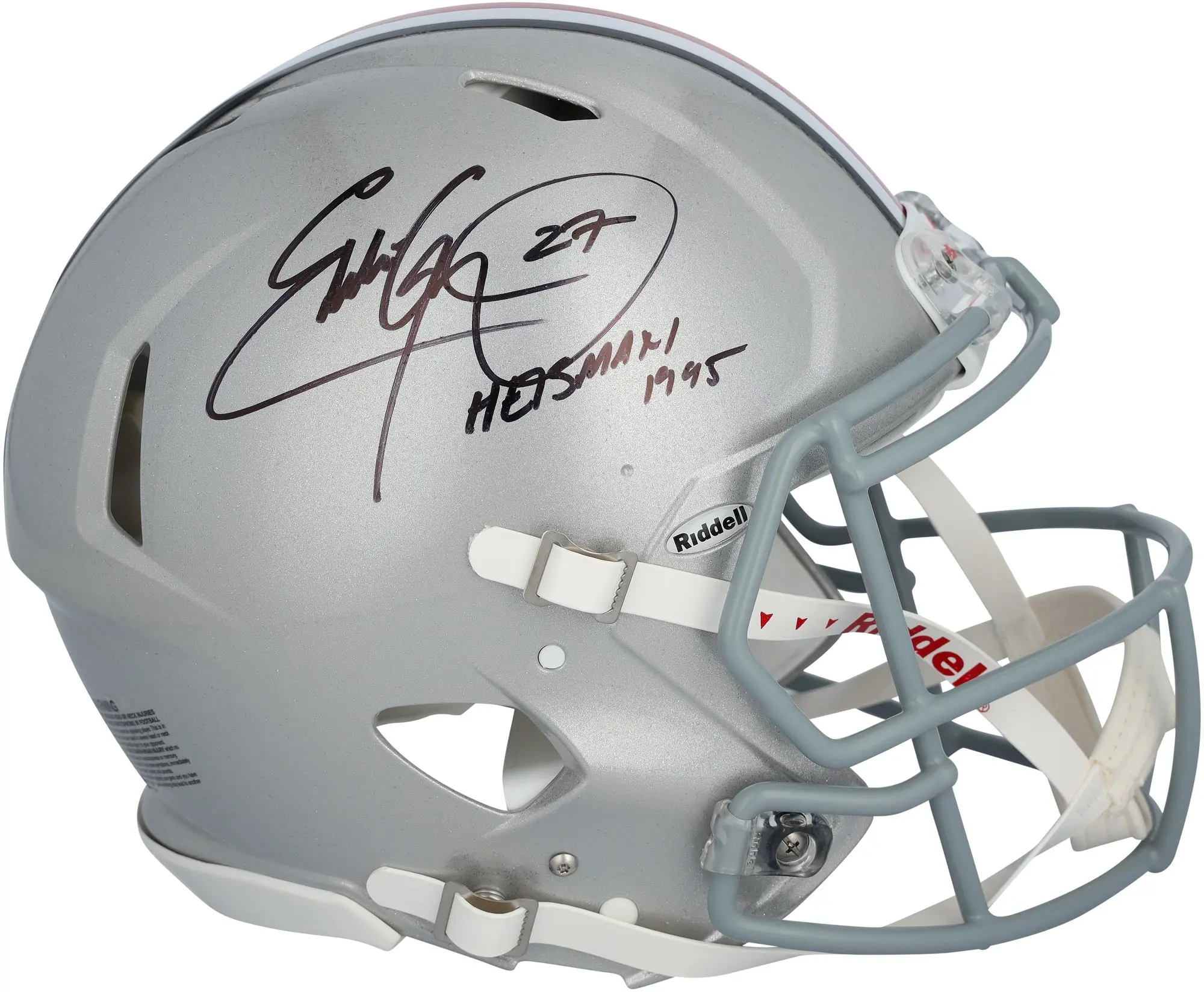 Eddie George Ohio State Buckeyes Autographed Riddell Speed Authentic Helmet with "1995 Heisman" Inscription - Fanatics Authentic Certified