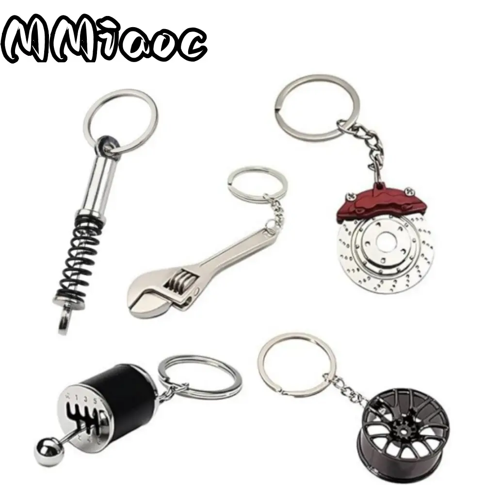 5 Pack Mini Gear Shift EDC Keychains - Realistic Manual Transmission Shifter, Pocket-Sized Mini Keychain-Style Accessory, Car Enthusiast Gift for Drivers (5 Unique Auto Parts) Car Stuff, Mini Keychain-Style Keychains