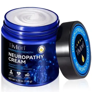 TIVLON Neurocalm Cream, Therapeutic Neuropathy & Nerve Pain Relief with Natural Plant Oils, Deeply Moisturizing Body Care for Unisex Use, 120g