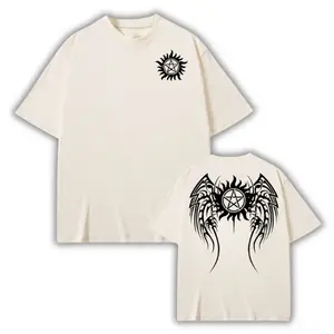 Supernatur4l Shirt, Angel Wings Pentagram Design, Fashion Cotton, Full Sizes, For Men, For Women Graphic Tee