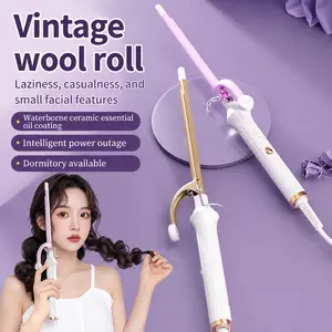 9mm Mini Curling Iron, Dorm-Friendly Hair Styling Tool for Wool-Like Tight Curly Hair