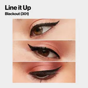 Revlon ColorStay Delineador de Ojos Líquido de Precisión Micro Fácil, Cobertura de 24 Horas, 301 Opaco, 0.057 fl oz