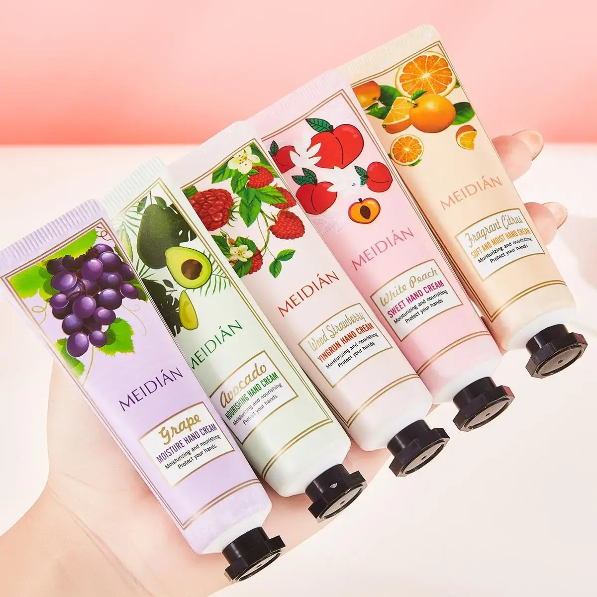 Citrus & Grapefruit Fruity Scent Hand Cream - Extra Moisturizing Daily Care Lotion for Women, Hydrating Nourishing, Compact Portable, Soothes Dry Cracked Hands, Extra Moisturizing Hand Lotions