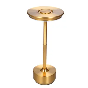 Modern Minimalist Compact Metal LED Lamp - IP54 Rated, Touch Control, Cordless Rechargeable, USB Charging, 3 Light Colors, Stepless Dimming, Indoor/Outdoor Bedside Nightstand Light for Bedroom, Coffee Shop,summervibes