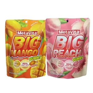 Metavita Peelable Snack Candy, Mango & Strawberry Flavors, 141g Bags