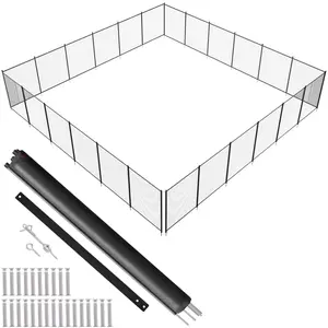 【Summervibes】VEVOR Pool Fence, 4 x 72 FT Pool Fences for Inground Pools, Removable Child Safety Pool Fencing, Easy DIY Installation Swimming Pool Fence, 340gms Teslin PVC Pool Fence Mesh Protects Kids and Pets