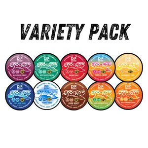 TeaZa Energy Pouches - Variety Pack - 10 Flavors, Herbal Tea, B Vitamins, Mint, Fruity & Spicy Flavors, Caffeine Energy Pouches Beverage