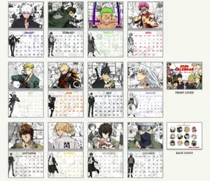 Anime Manga Husbando 2026 Calendar, Anime Calendar Monthly Planner, Yearly Planner, Anime Fan Gift