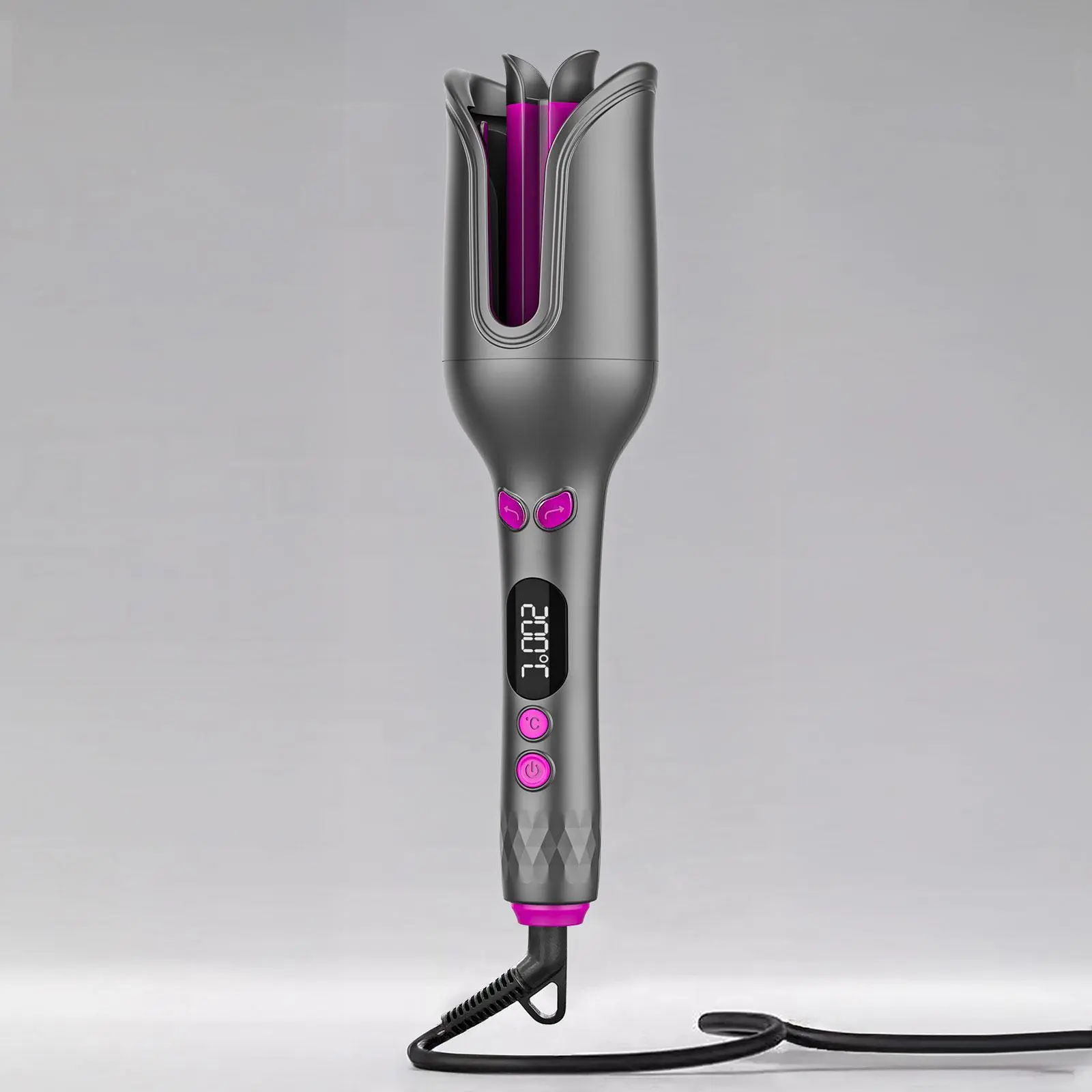 32mm Automatic Rotating Curling Iron, Electric Negative Ions Hair Curler with Digital Display, Professional Curling Wand for Beach Waves, Heated Curler, Hair Waver Crimper, Automatic Hair Styler, Rotary Curl Wand, Hair Styling Tool