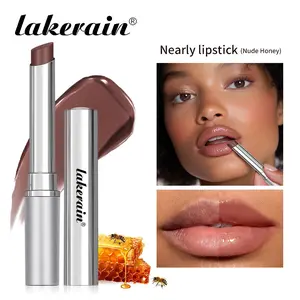 Nourishing Nude Lip Balm, Lip Moisturizer, Moisturizing & Hydrating Lip Gloss, Naturally Enhances Lip Color, Adapts to Any Lip Tone, Dual-Effect Lip Care & Lipstick, Compact & Portable for All Skin Tones