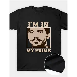 Unisex "I'm In My Prime" Doc Holliday T-Shirt Vintage Tombstone Movie Design Soft Cotton Short Sleeve Crew Neck Top Western Cowboy Streetwear Tee