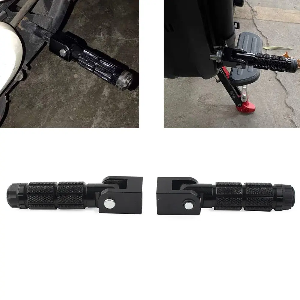 Versatile 8mm Folding Footpegs for Electric Bicycles and ATVs